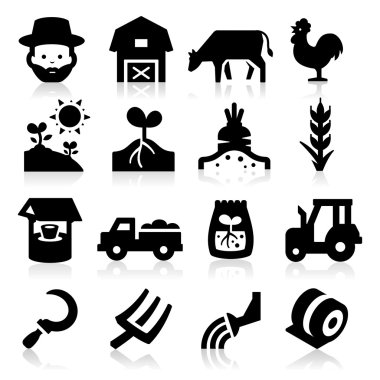 Farm Icons Two clipart
