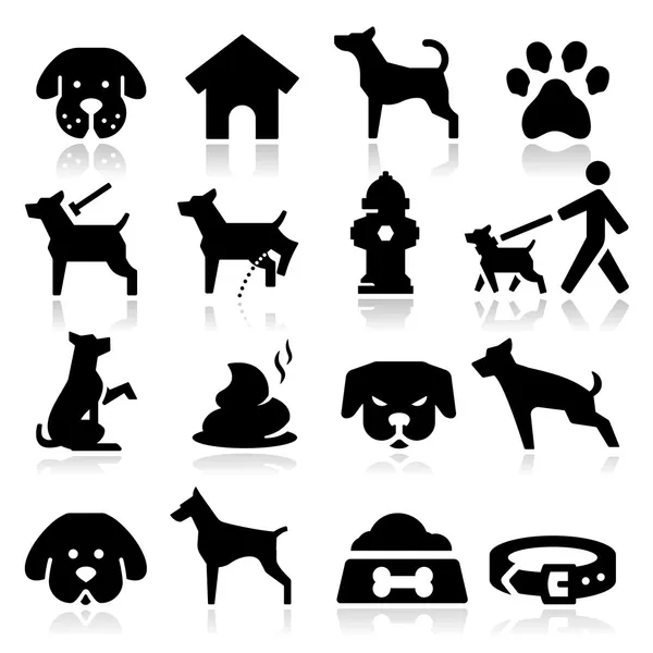 Iconos para perros — Vector de stock