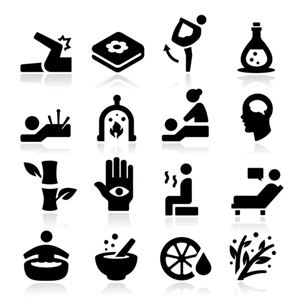 Iconos de Terapia — Vector de stock