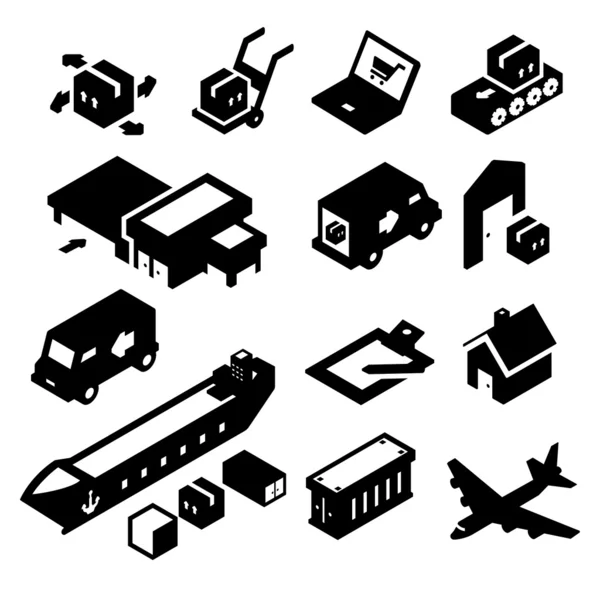 Shipping Icons two — Stock Vector