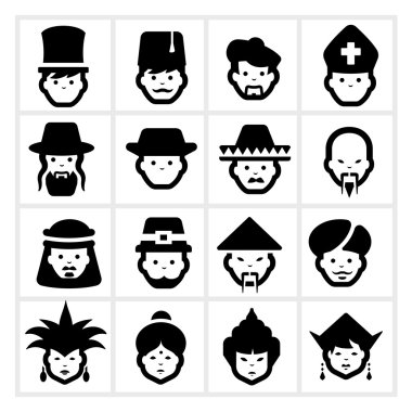 People Icons five vector