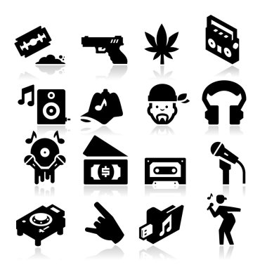 rap müzik simgeleri