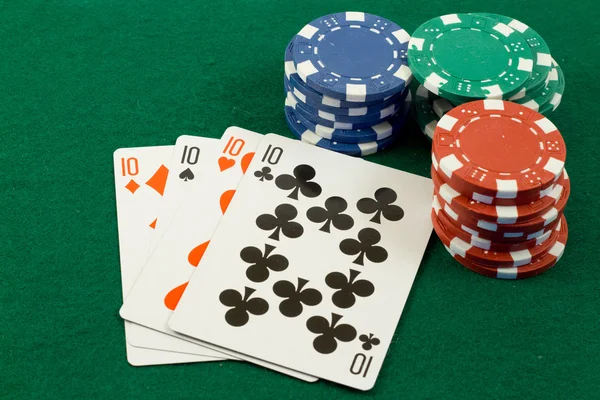 Poker dieci — Foto Stock