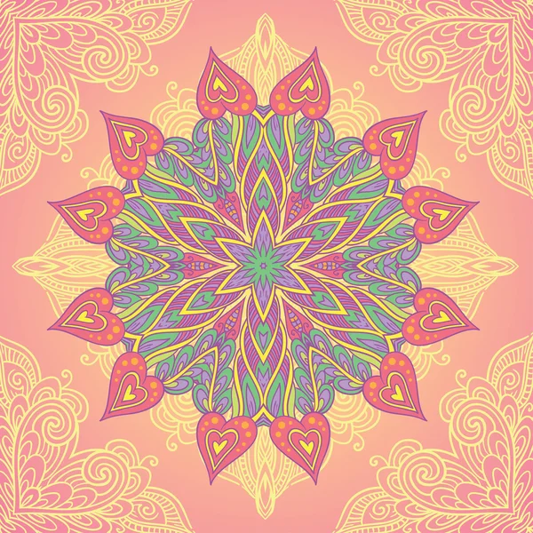 Decoratieve cirkel mandala — Stockvector