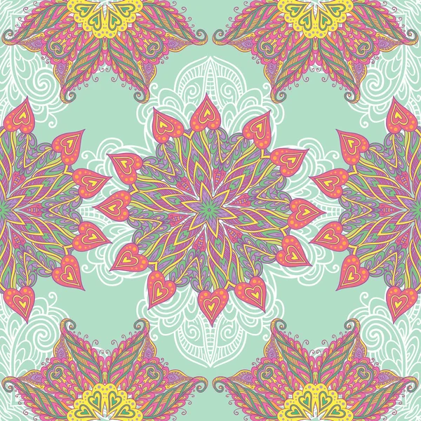 Mandala sierlijke patroon achtergrond — Stockvector