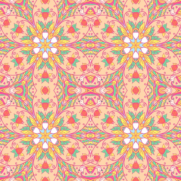 Fondo arabesco flor ornamental — Vector de stock