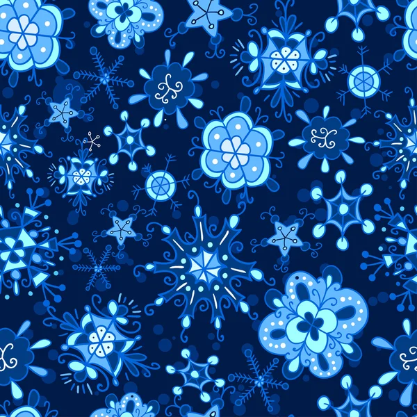 Sneeuwvlok winter patroon — Stockvector