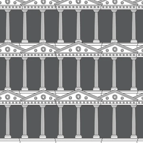 古色古香的柱廊模式 — 图库矢量图片