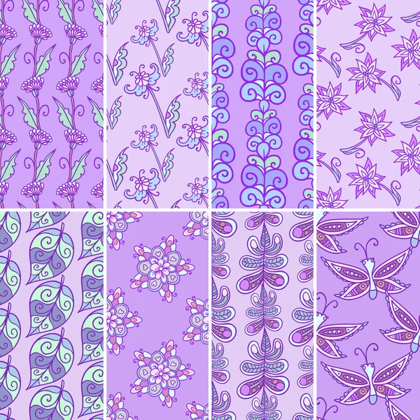 Natura Pattern set — Vettoriale Stock