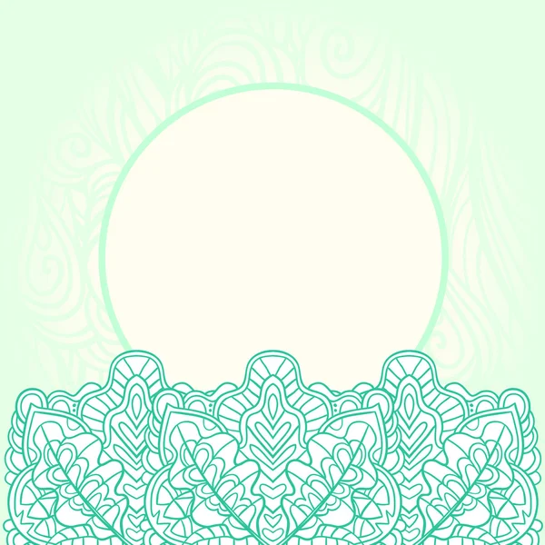 Fondo de menta adornado — Vector de stock