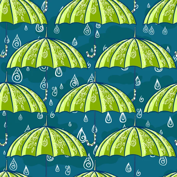 Modèle de pluie d'automne — Image vectorielle