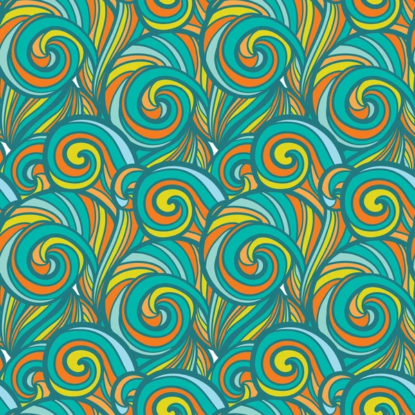 Farbe handgezeichnetes Muster — Stockvektor