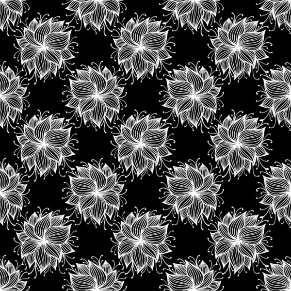 ストロークの花のパターン — ストックベクタ