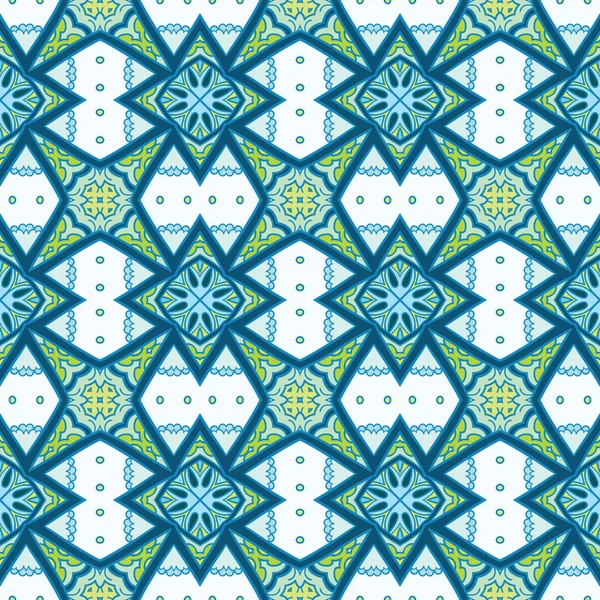 Patrón de adorno de azulejos abstractos — Vector de stock