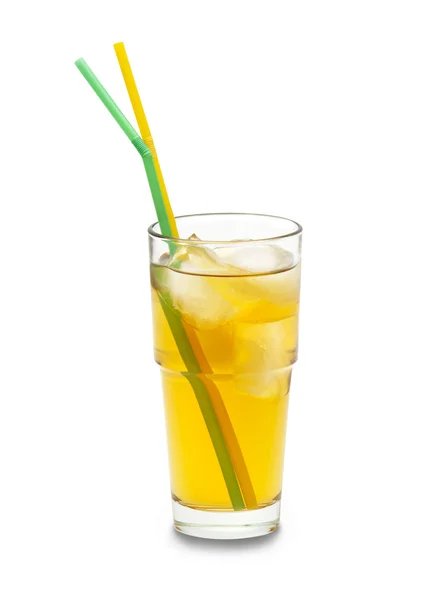 Orange soda drink(path included) — Stock Photo, Image