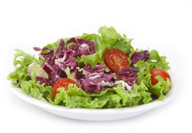 marul ve kırmızı lahana salatası