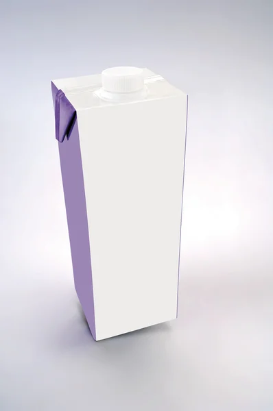 Clean milk box — Stock Photo, Image