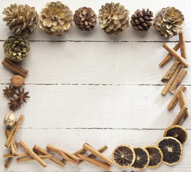 Noel için ahşap çerçeve