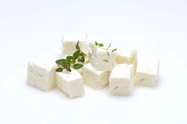 Cubos de feta — Fotografia de Stock