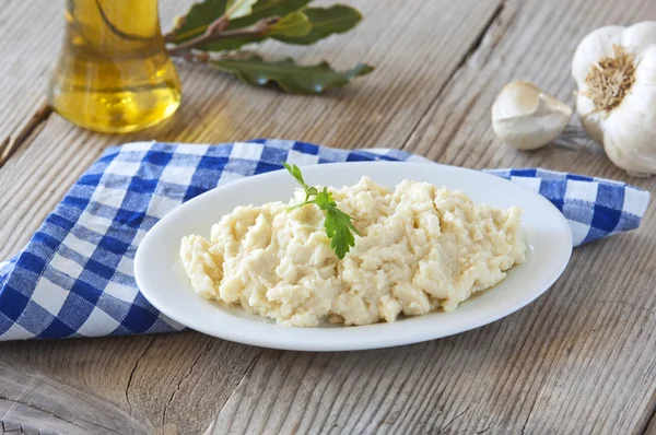 Knoblauchdip (griechisches Rezept)) — Stockfoto