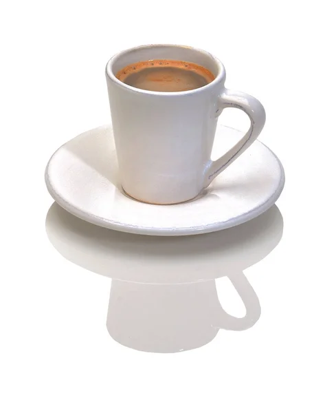 Filiżankę Greckiej Kawy Białym Tle — Zdjęcie stockowe