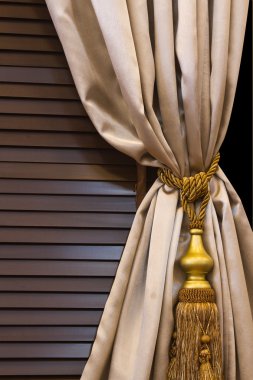 İç dekorasyon için perde püskülleri