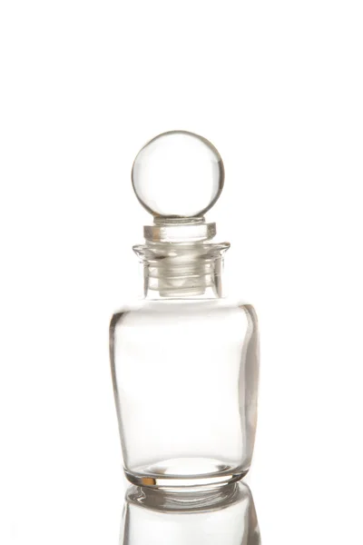 Ročník brýle láhev na izolátu — Stock fotografie
