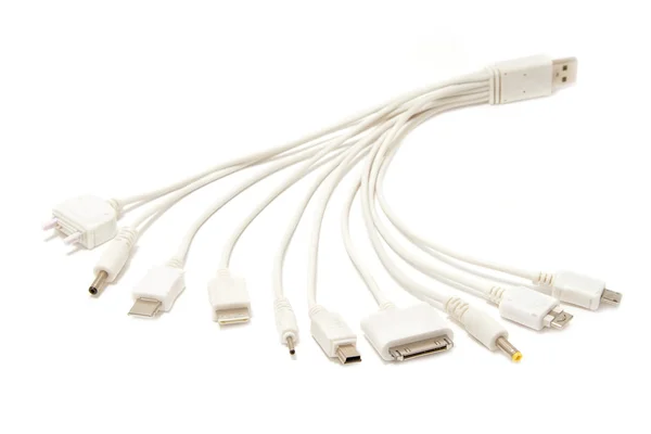 Spine di ricarica usb per cellulare — Foto Stock