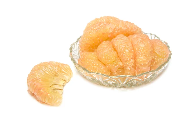 ブンタン果実、白い背景上に分離されてタイのフルーツ. — ストック写真