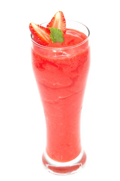 Świeże koktajl truskawkowy, sok dla zdrowych — Zdjęcie stockowe