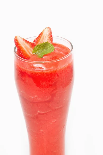 Smoothie à la fraise fraîche, jus pour la santé — Photo