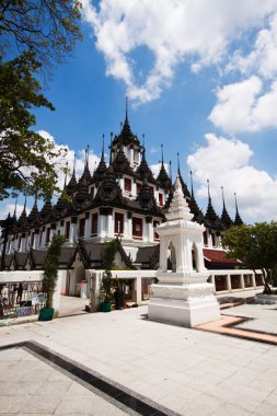 WAT ratchanaddaram ve loha prasat metal Sarayı Bangkok, Tayland