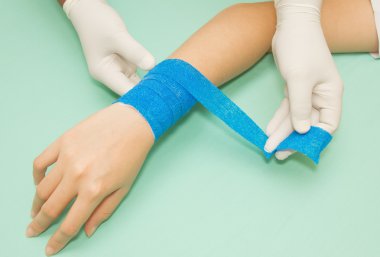 Apandisit tıp bandaj bilek yaralanma pansuman yara