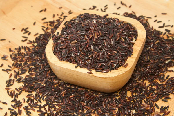 Thai black jasmine rice (Rice berry) — Stock Photo, Image