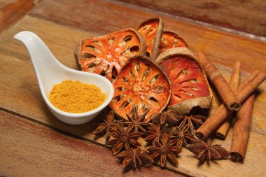 baharat Asya, kuru ot ve besin madde