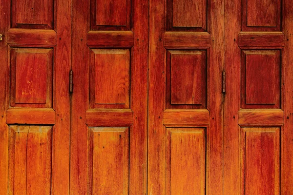 Thai style vintage wood door — Stock Photo, Image