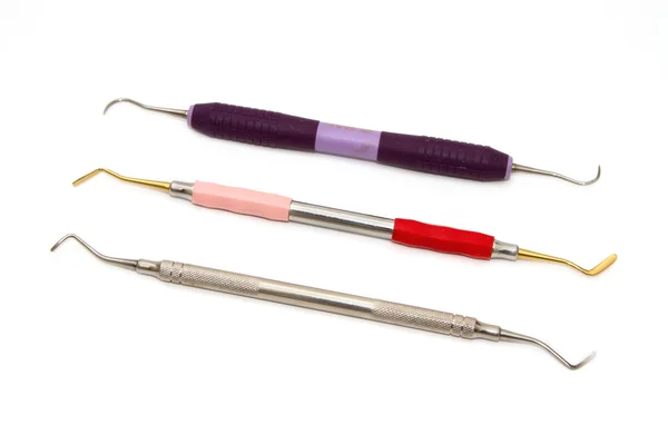 Dental equipment ,medical equipment tools for teeth dental care — Stock Photo, Image