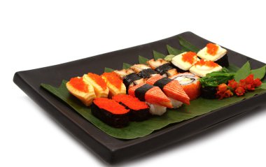 çeşitli Japon suşi