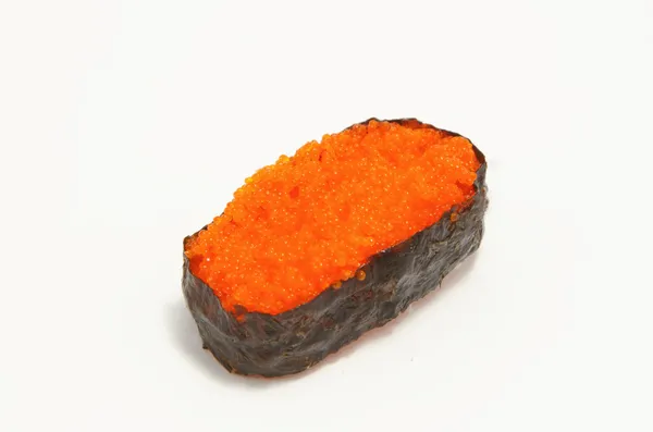 Ovos de camarão sushi, comida japonesa — Fotografia de Stock