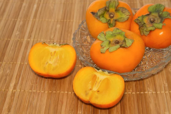 Fresh Persimmon fruit slice — Zdjęcie stockowe