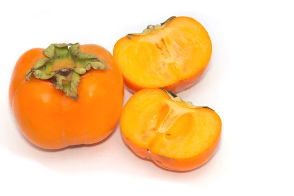 Fresh Persimmon fruit slice — Stock Photo, Image