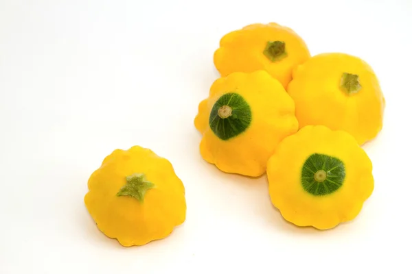 Sarı patty pan, muhallebi iliği — Stok fotoğraf