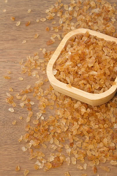 Organik Akide şekeri şeker ahşap kase