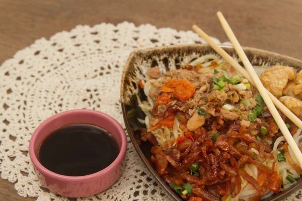 Crepe de fideos de arroz con camarones y cerdo —  Fotos de Stock