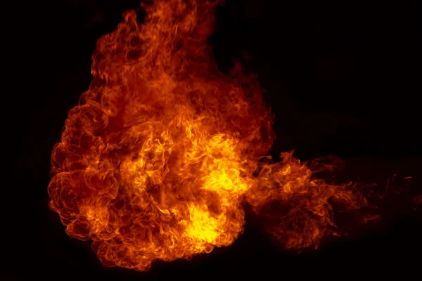 Esplosione di fuoco, sfondo fiamme di fuoco — Foto Stock