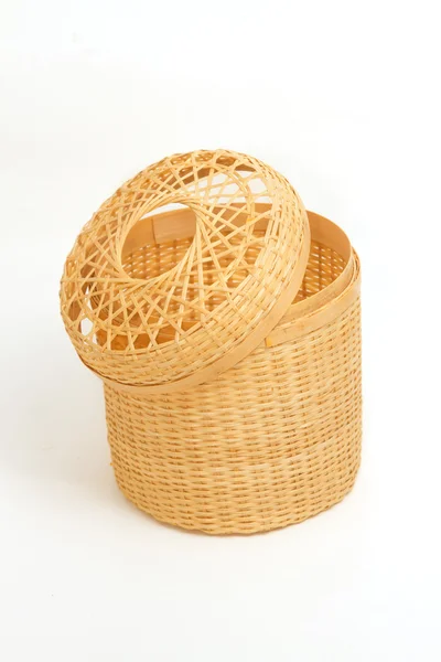 Mjukpapper box gjord av bambu wicker — Stockfoto