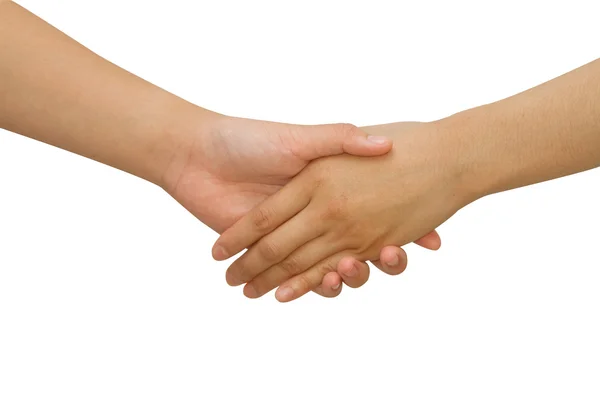 Business handshake between business people Stock Image