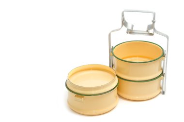 Sarı metal taşıyıcı tiffin, Tayland gıda taşıyıcı