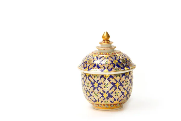 Une porcelaine thaïlandaise traditionnelle de cinq couleurs célèbre — Photo
