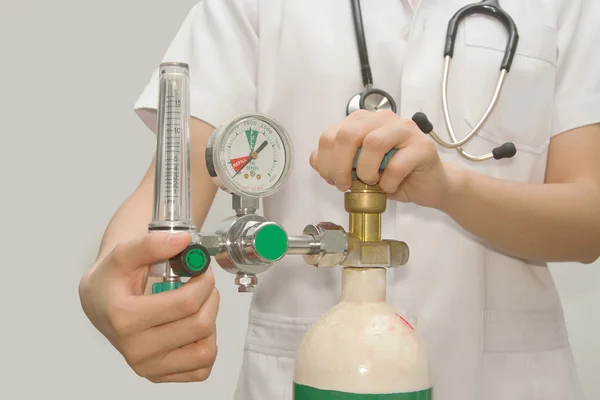 Doktor oksijen valfi ayarı